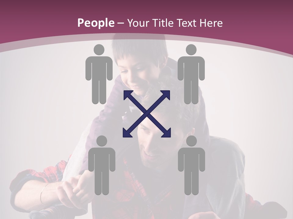 Happiness Dad Love PowerPoint Template