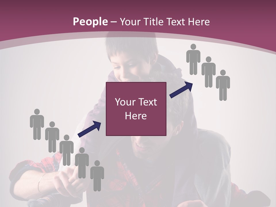 Happiness Dad Love PowerPoint Template