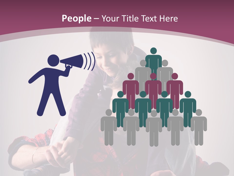 Happiness Dad Love PowerPoint Template