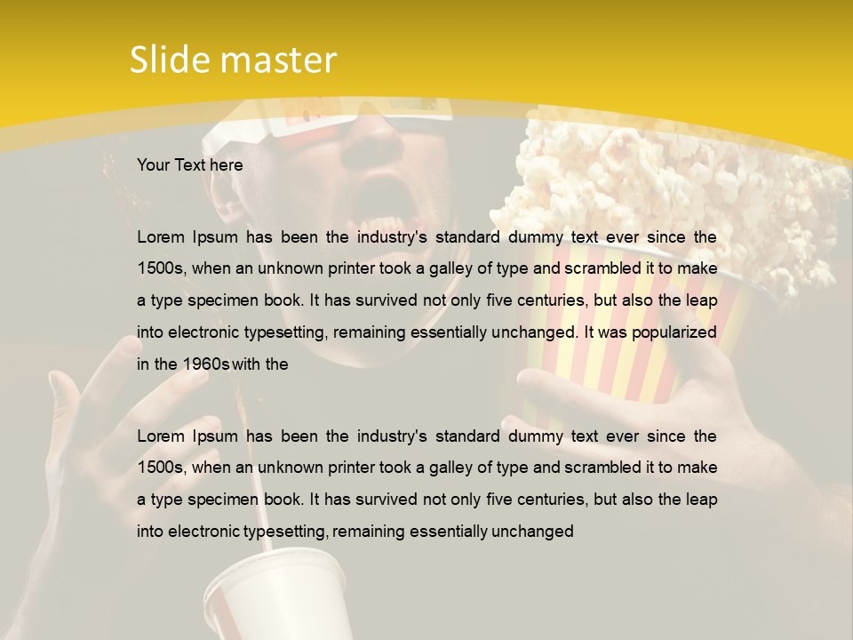 Open Sitting Looking PowerPoint Template