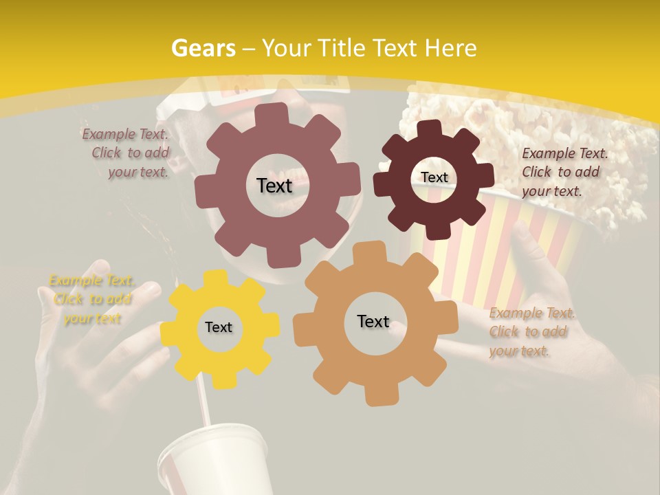 Open Sitting Looking PowerPoint Template