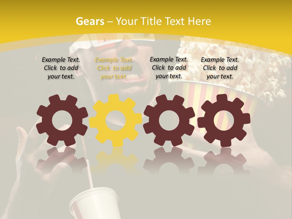 Open Sitting Looking PowerPoint Template