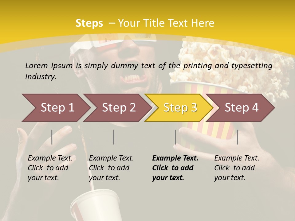 Open Sitting Looking PowerPoint Template