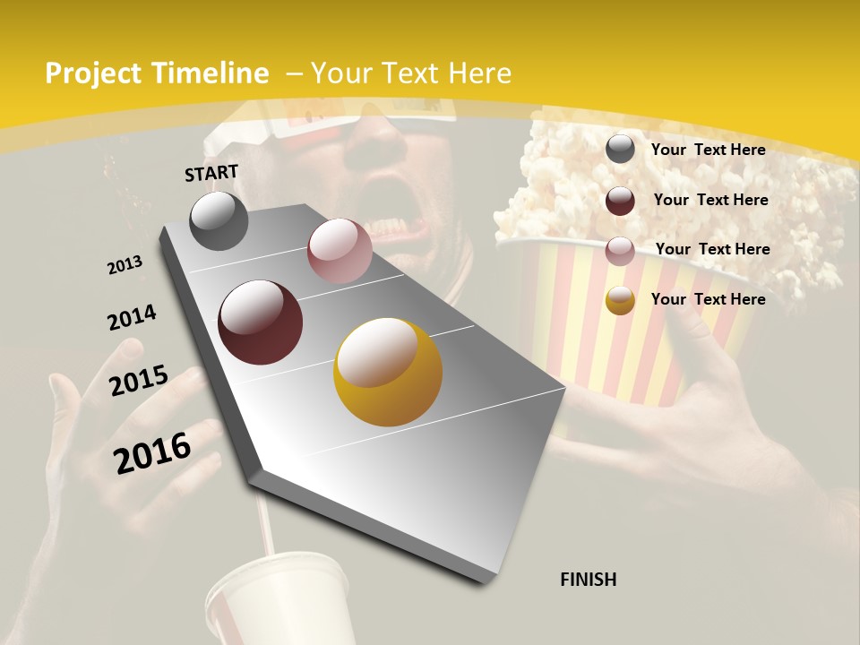 Open Sitting Looking PowerPoint Template