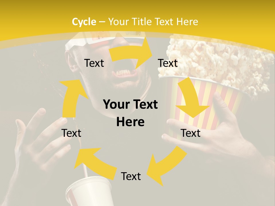 Open Sitting Looking PowerPoint Template