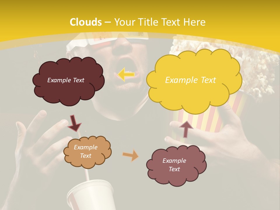 Open Sitting Looking PowerPoint Template