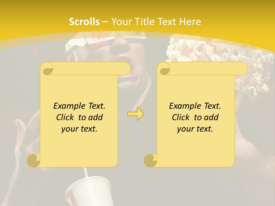 Open Sitting Looking PowerPoint Template