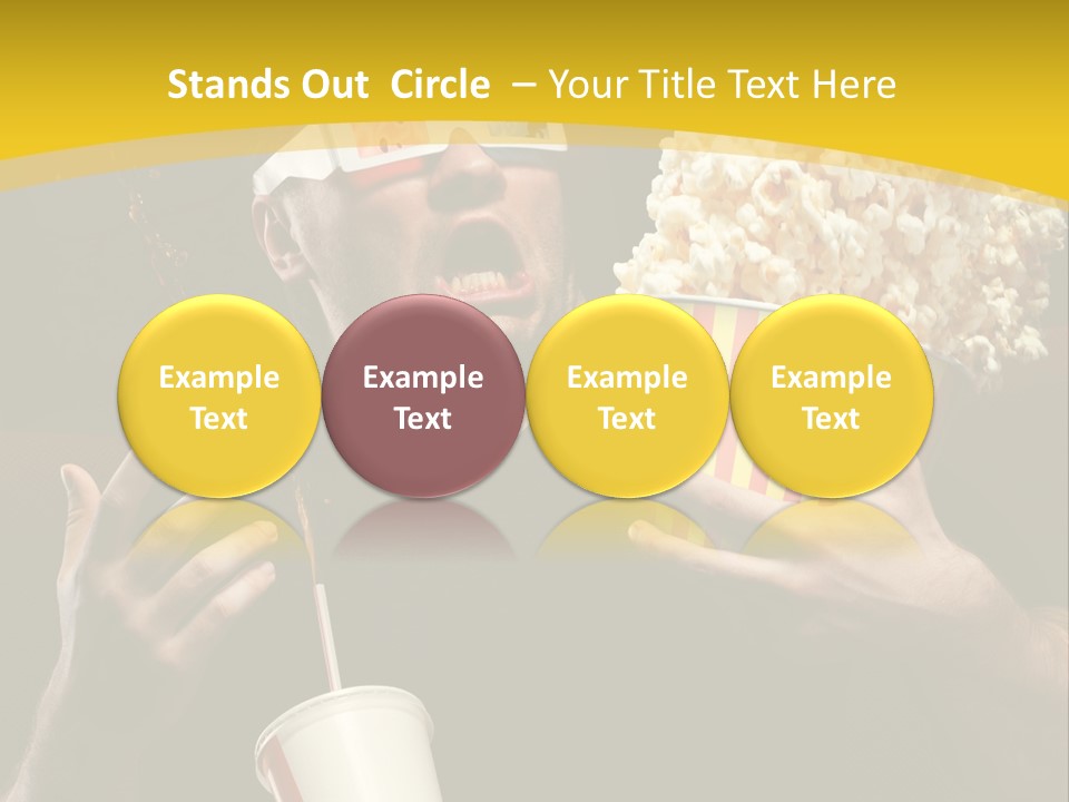 Open Sitting Looking PowerPoint Template