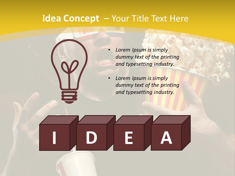 Open Sitting Looking PowerPoint Template