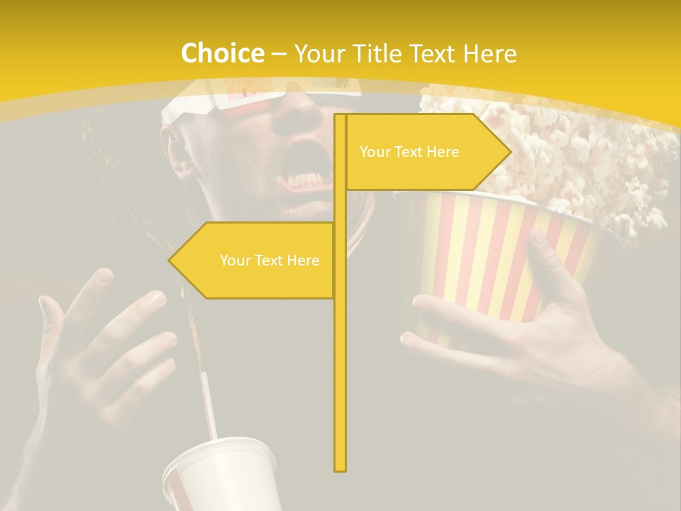 Open Sitting Looking PowerPoint Template