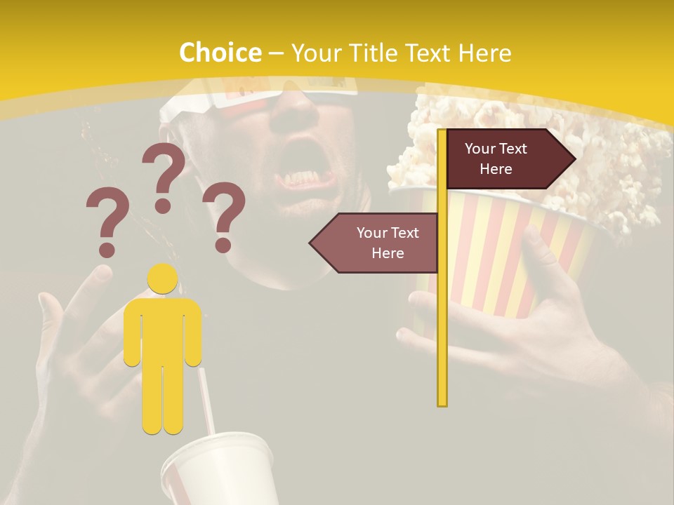 Open Sitting Looking PowerPoint Template