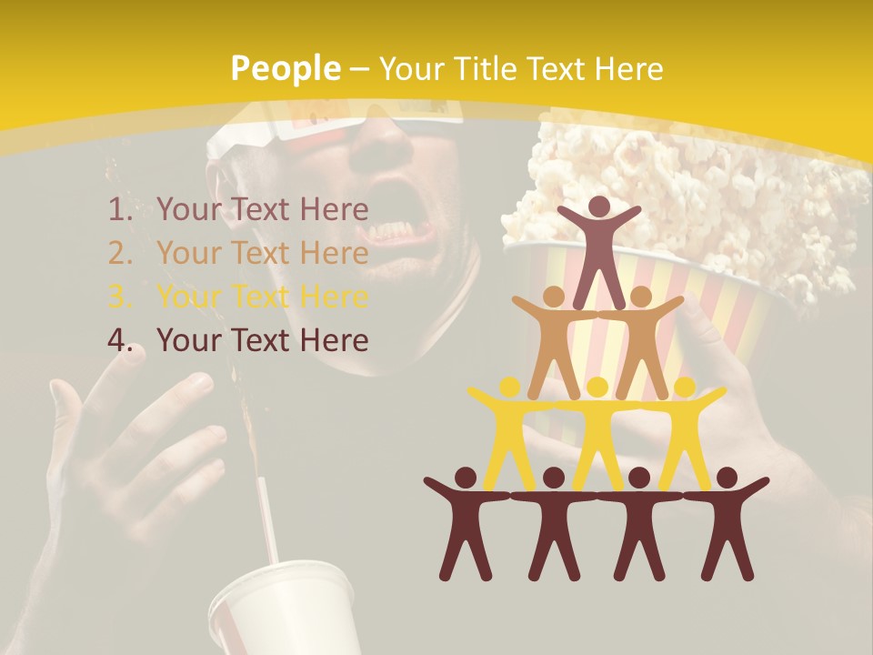 Open Sitting Looking PowerPoint Template