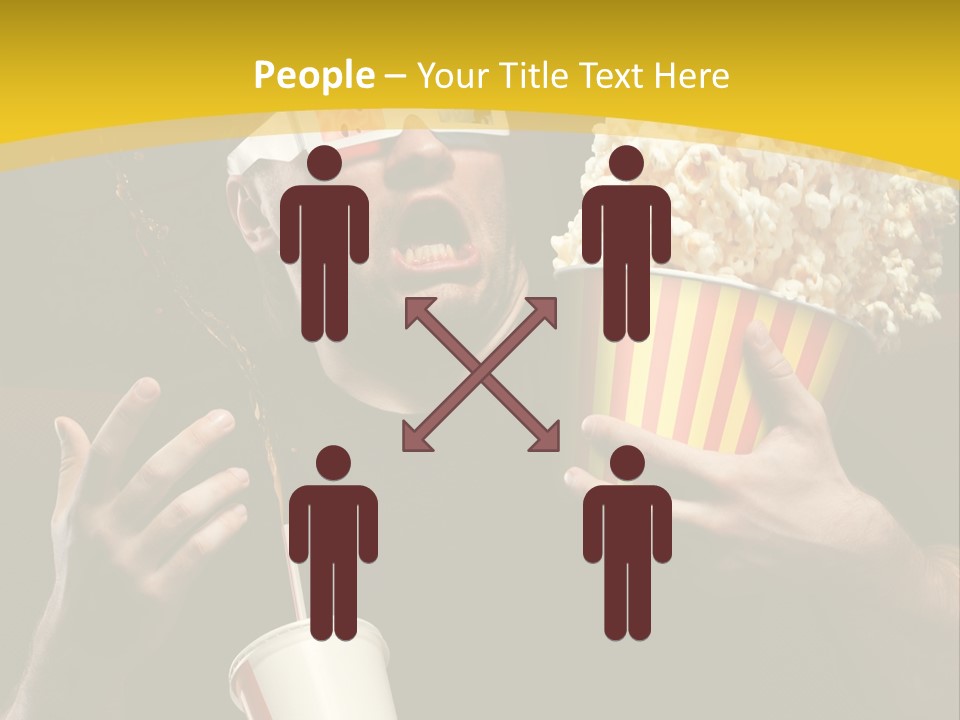 Open Sitting Looking PowerPoint Template