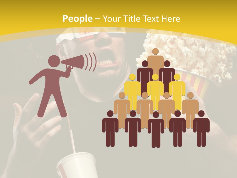 Open Sitting Looking PowerPoint Template