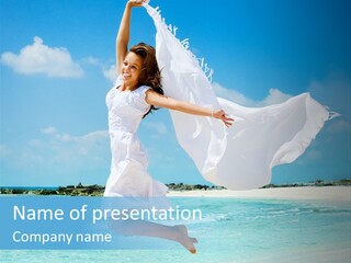 One Smile White PowerPoint Template