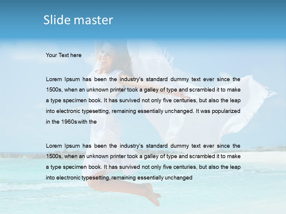 One Smile White PowerPoint Template