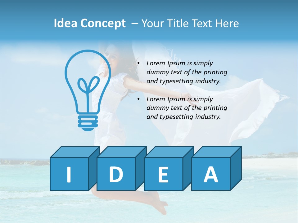 One Smile White PowerPoint Template