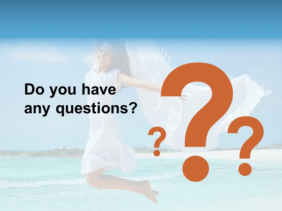 One Smile White PowerPoint Template