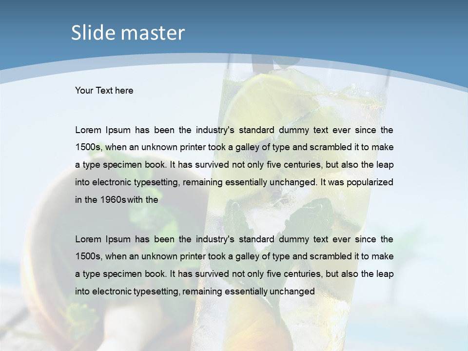 Ice Food Non PowerPoint Template