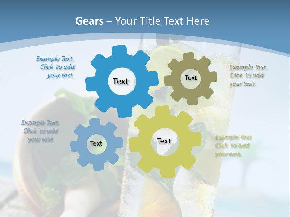 Ice Food Non PowerPoint Template