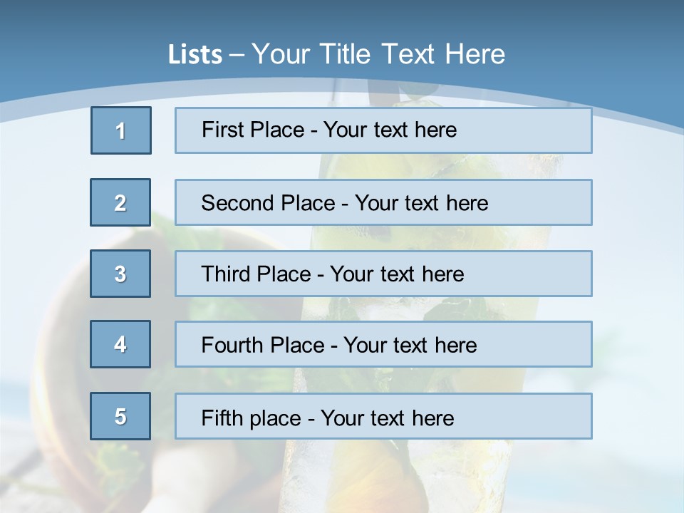 Ice Food Non PowerPoint Template