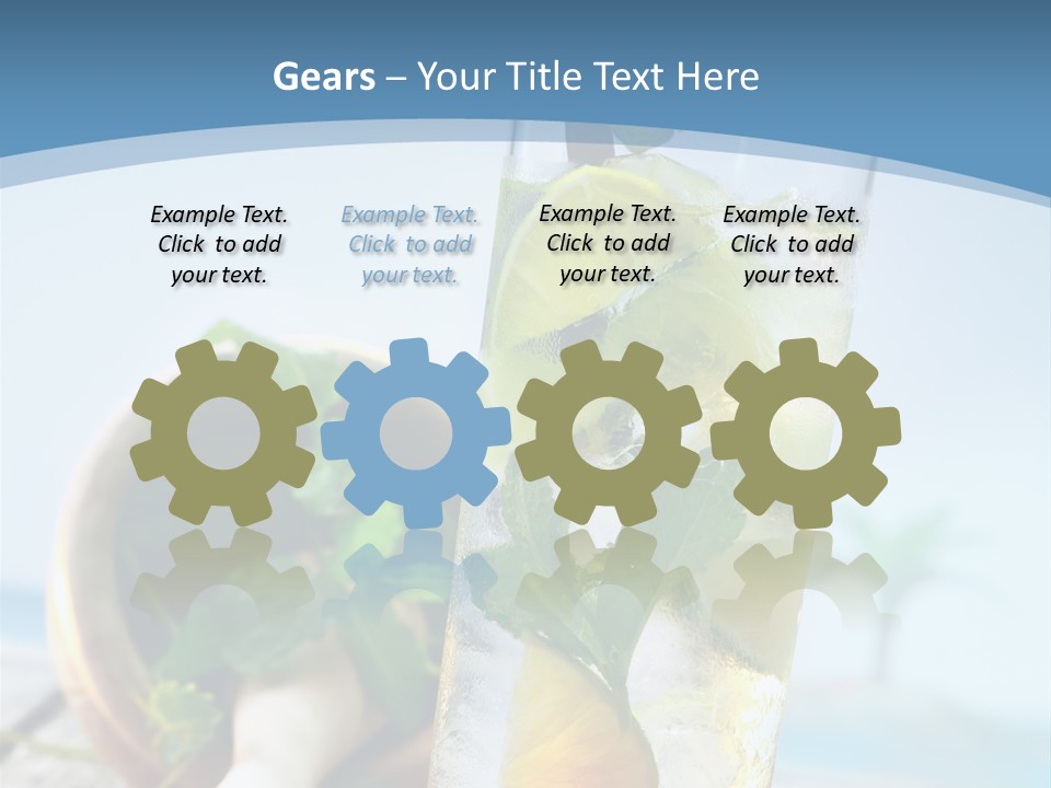 Ice Food Non PowerPoint Template