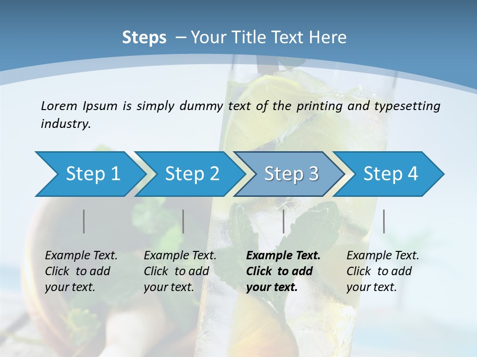 Ice Food Non PowerPoint Template