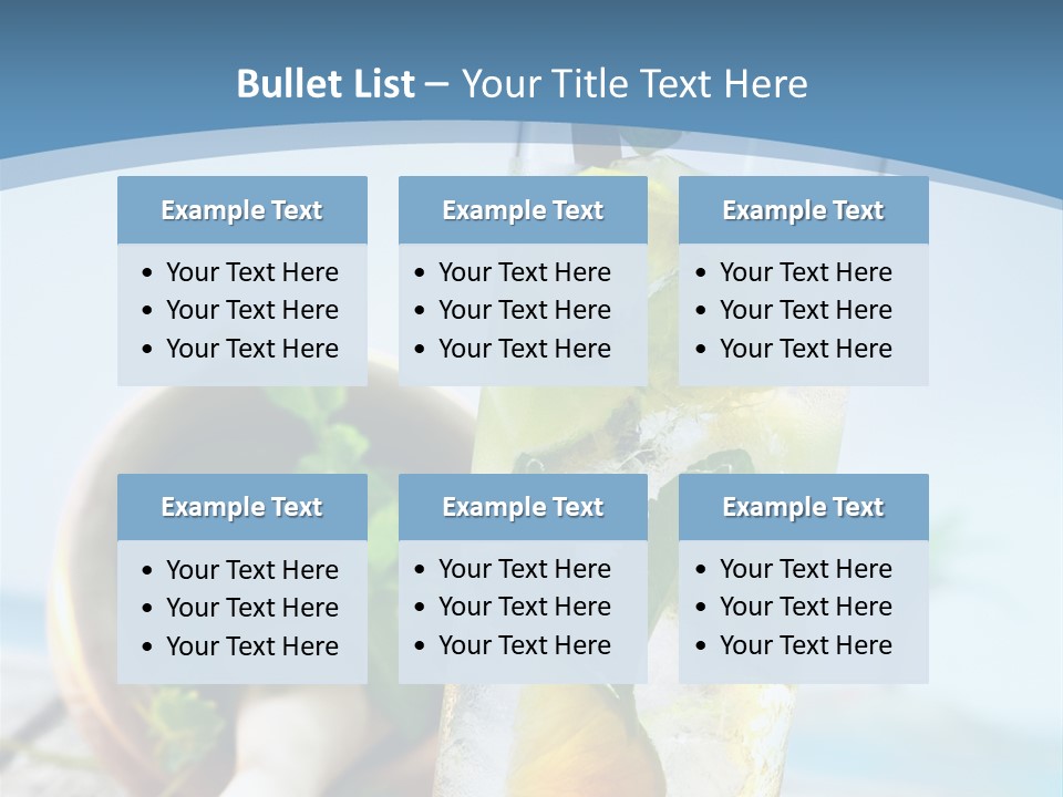 Ice Food Non PowerPoint Template