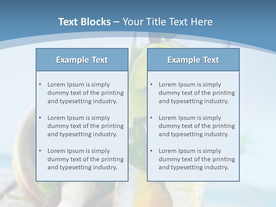 Ice Food Non PowerPoint Template