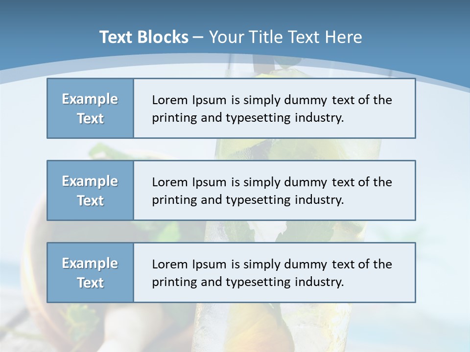 Ice Food Non PowerPoint Template