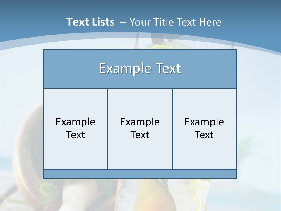Ice Food Non PowerPoint Template