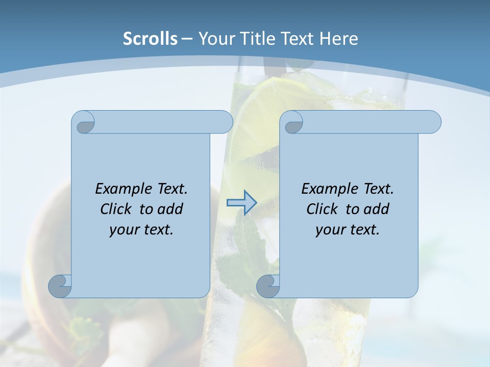 Ice Food Non PowerPoint Template