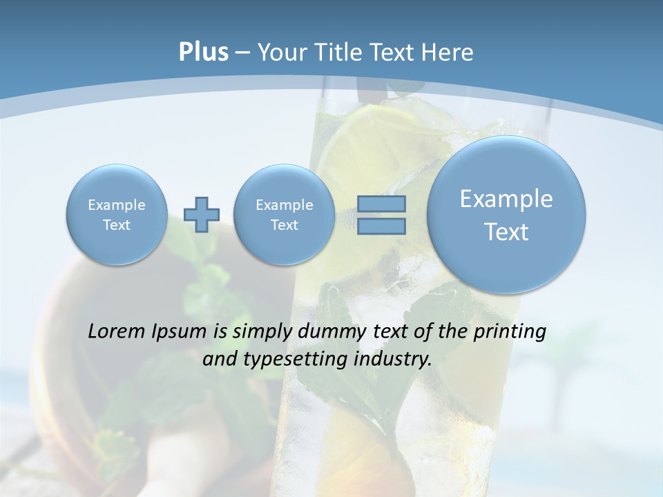 Ice Food Non PowerPoint Template