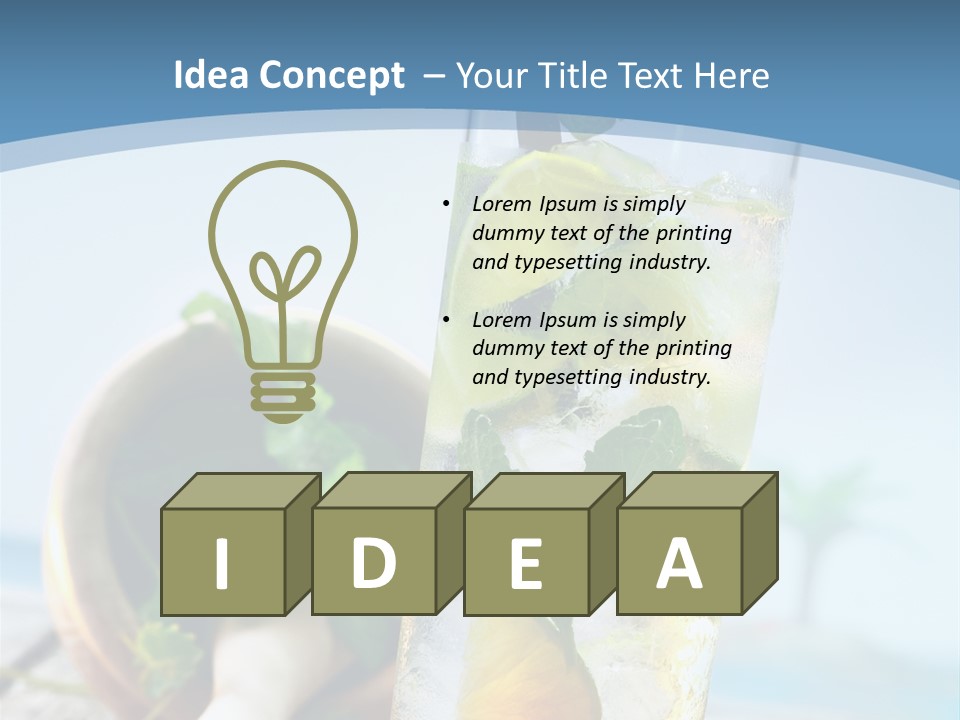 Ice Food Non PowerPoint Template