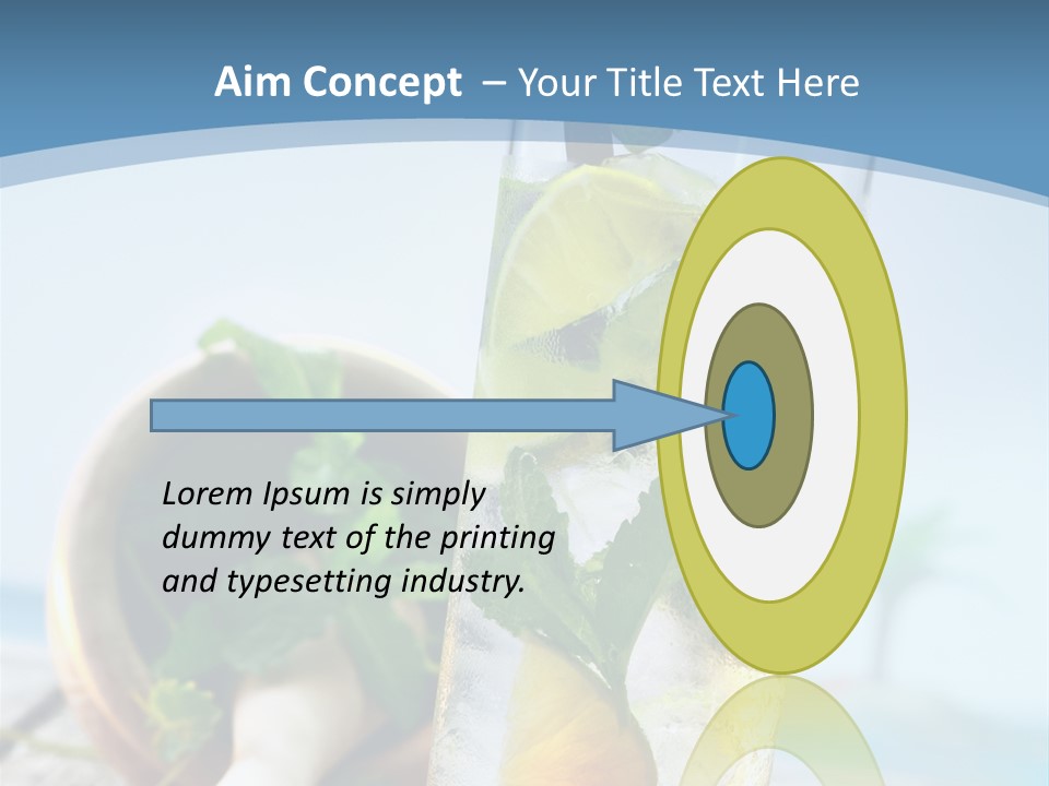 Ice Food Non PowerPoint Template