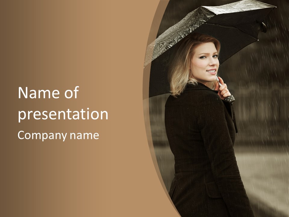 Outdoor Model Thoughtful PowerPoint Template