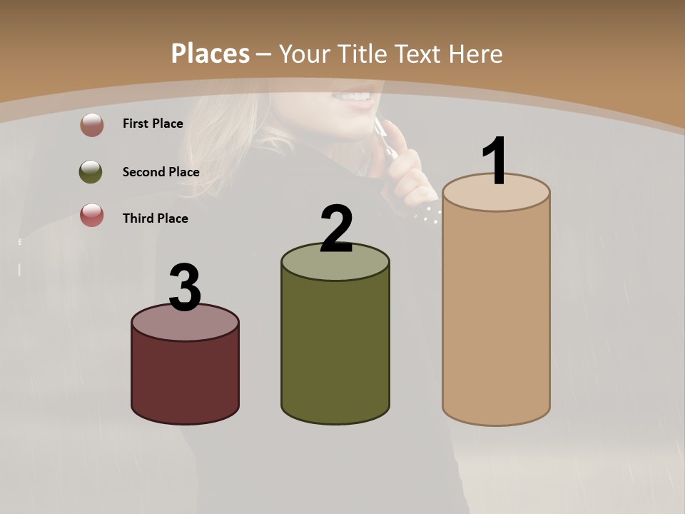 Outdoor Model Thoughtful PowerPoint Template