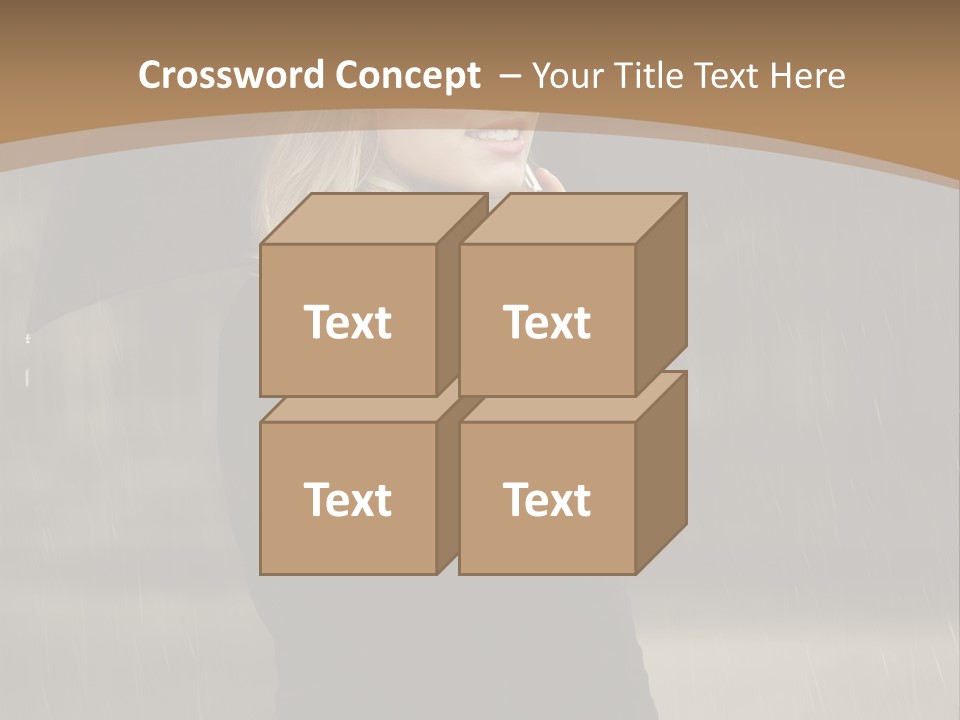 Outdoor Model Thoughtful PowerPoint Template