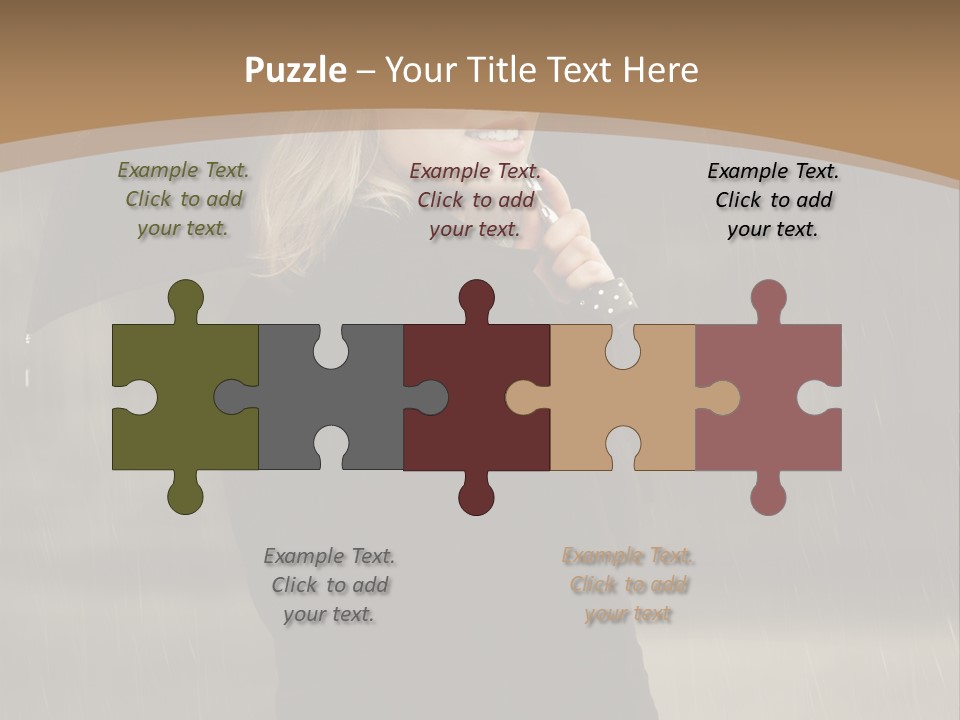 Outdoor Model Thoughtful PowerPoint Template