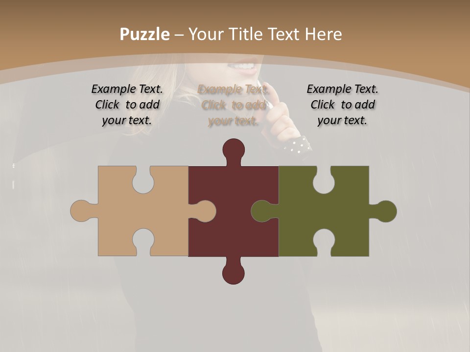 Outdoor Model Thoughtful PowerPoint Template