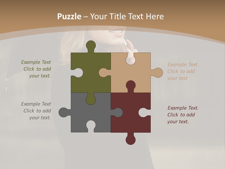 Outdoor Model Thoughtful PowerPoint Template