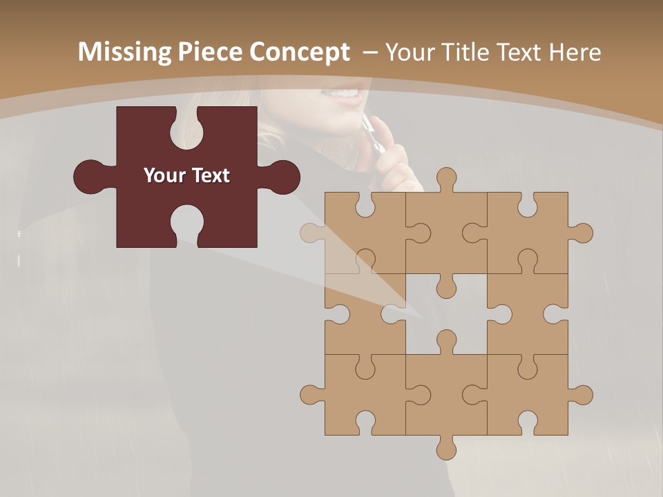 Outdoor Model Thoughtful PowerPoint Template