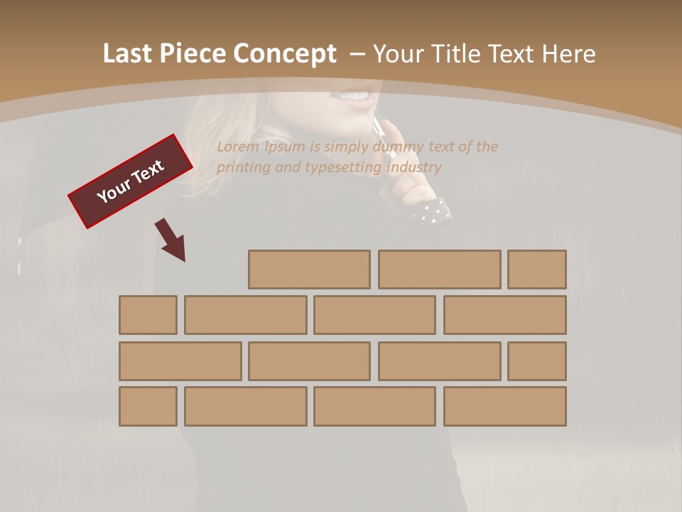 Outdoor Model Thoughtful PowerPoint Template