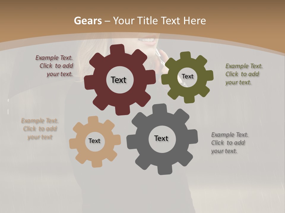 Outdoor Model Thoughtful PowerPoint Template