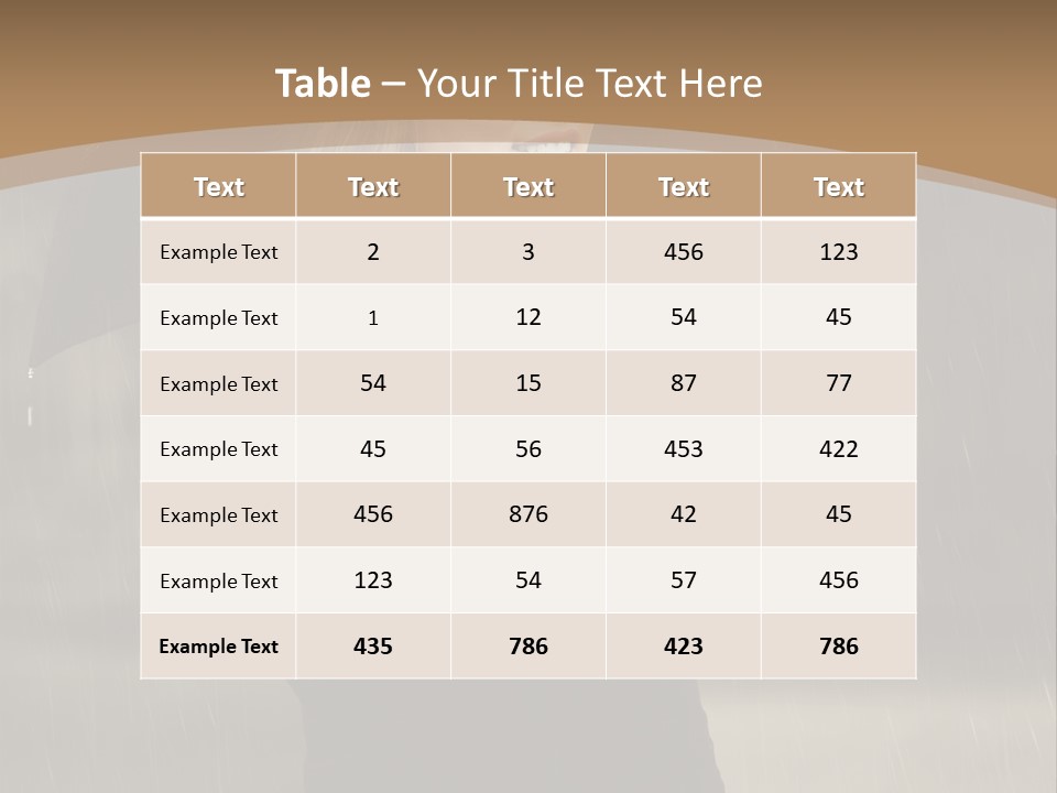Outdoor Model Thoughtful PowerPoint Template