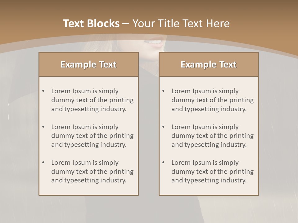 Outdoor Model Thoughtful PowerPoint Template