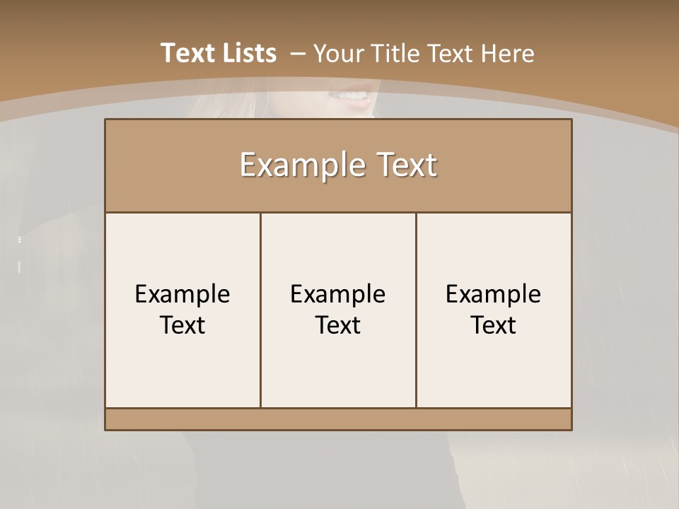 Outdoor Model Thoughtful PowerPoint Template