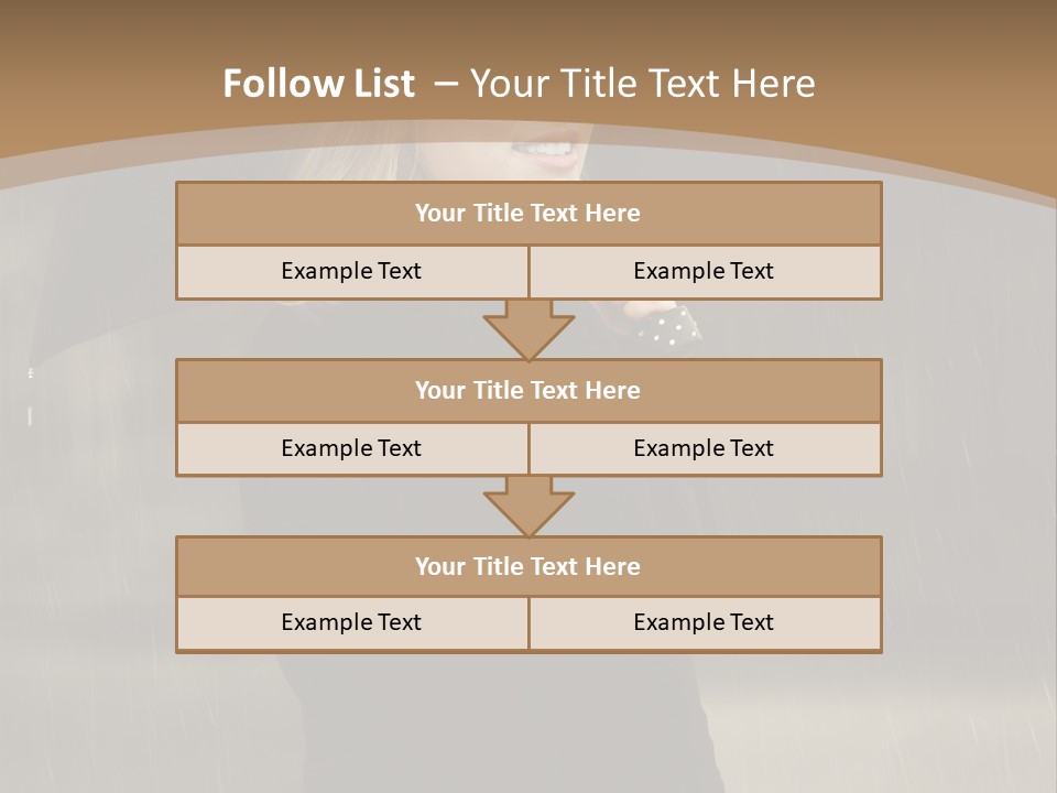 Outdoor Model Thoughtful PowerPoint Template