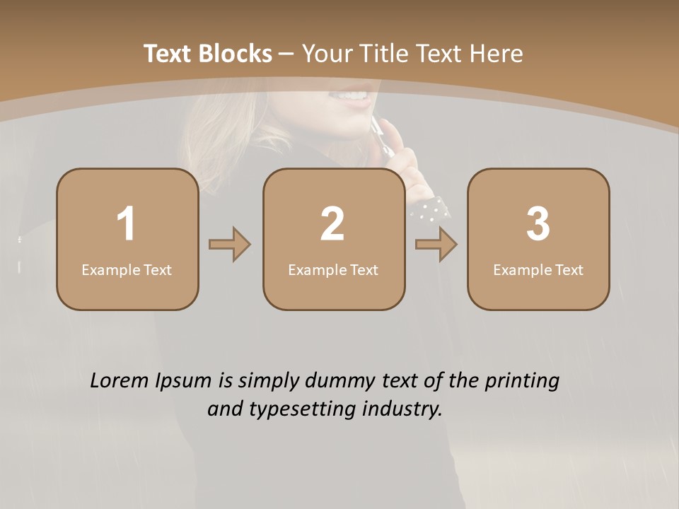 Outdoor Model Thoughtful PowerPoint Template