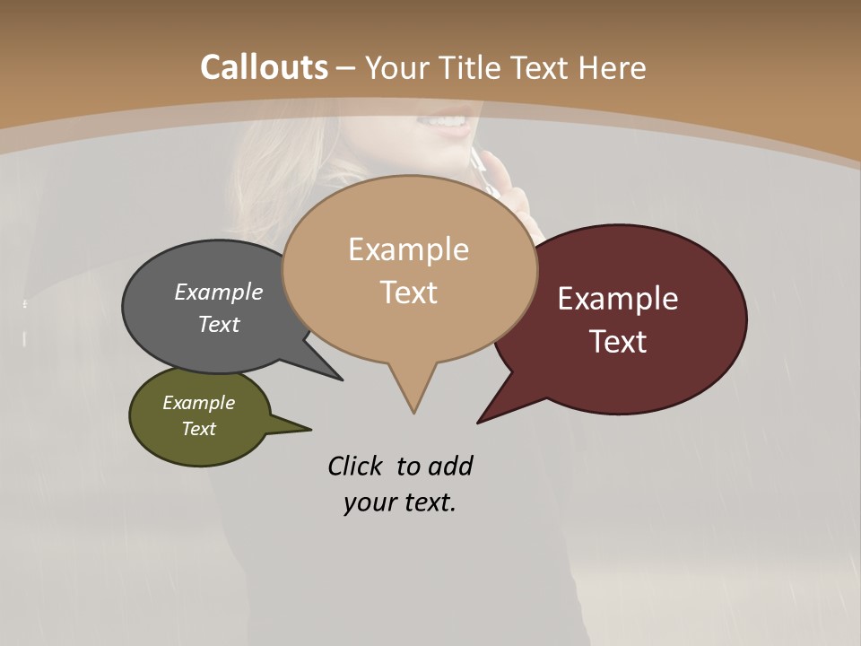 Outdoor Model Thoughtful PowerPoint Template